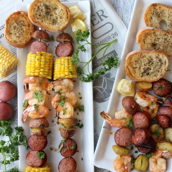 Shrimp Boil Kabobs