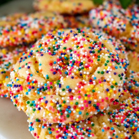 Fairy Bread Cake Mix Cookies