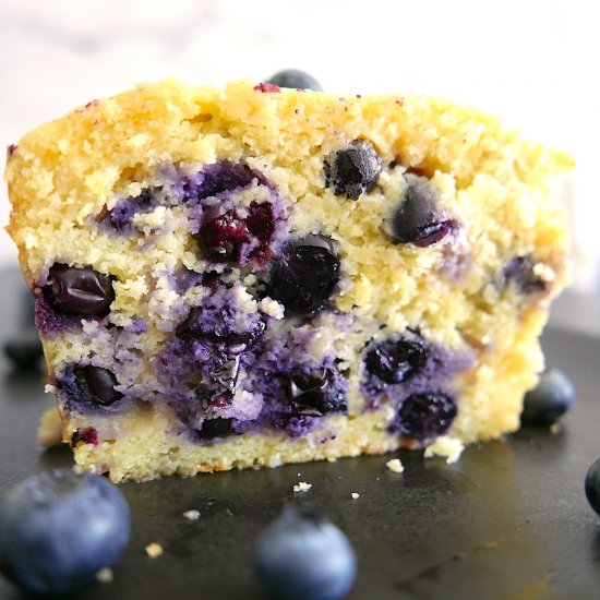 Blueberry Lemon Ricotta Pound Cake