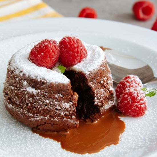 Double Chocolate Molten Lava Cakes