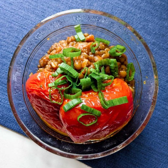 Lentils with Roasted Tomatoes