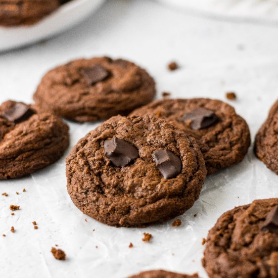 Triple Chocolate Chunk Cookies