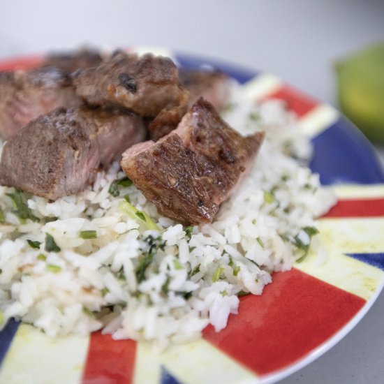 Cilantro and lime basmati rice