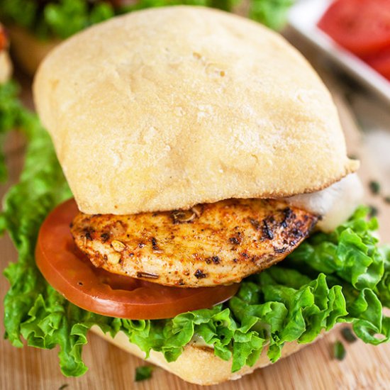 Grilled Italian Chicken Sandwiches