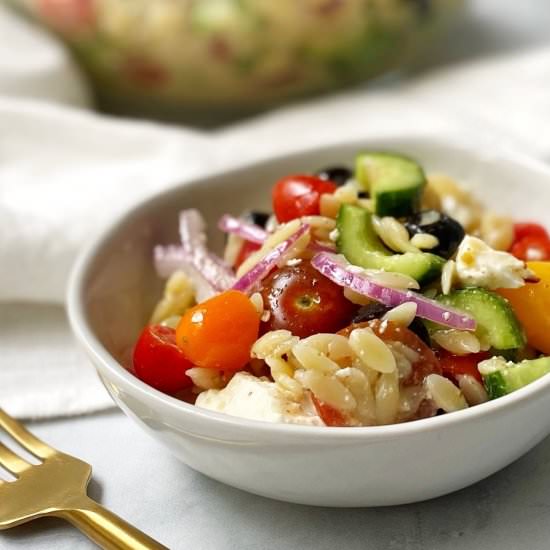 Greek Lemon Orzo Salad