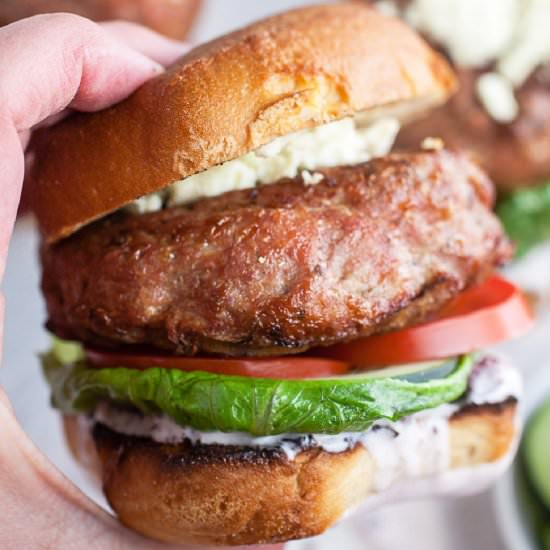 Greek Turkey Burger