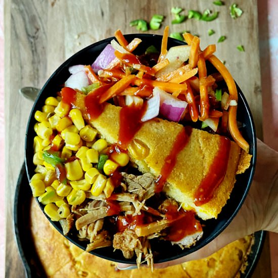 Instant Pot Pulled Pork BBQ Bowl