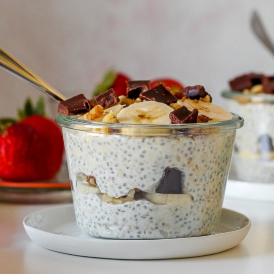 Chunky Monkey Overnight Oats