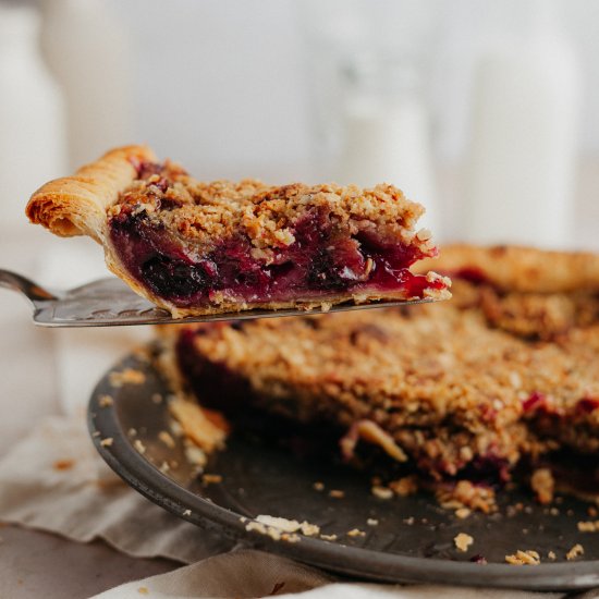 Cherry Rhubarb Pie