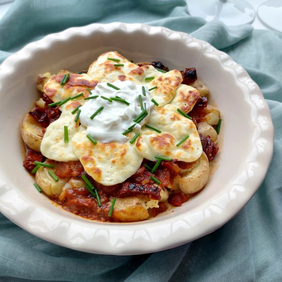 Crispy Potato And Halloumi