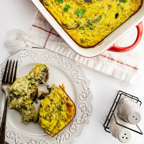 Mushroom Breakfast Casserole