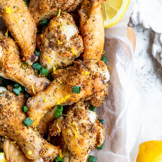 Air Fryer Lemon Pepper Wings