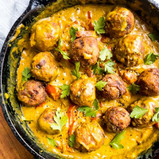 Vegan tofu meatballs