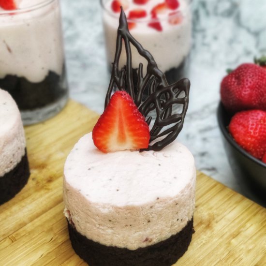 Strawberry Mousse Chocolate Cake