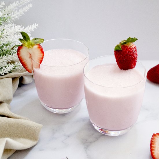 Refreshing Strawberry Lassi