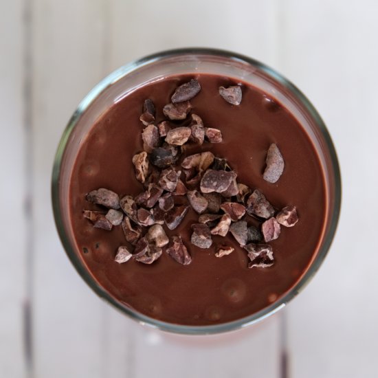 Chocolate Açaí Pudding Smoothie