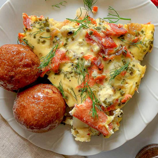 Smoked Salmon Brunch Frittata