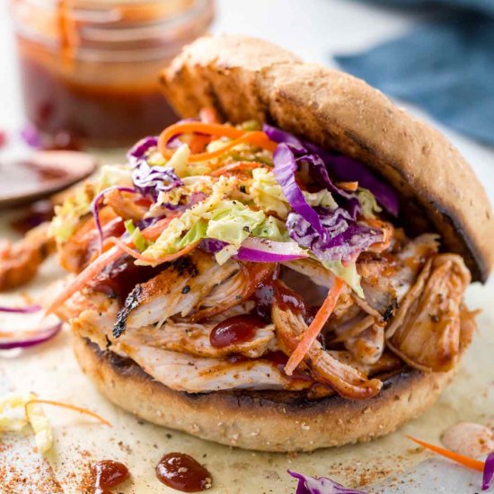 BBQ Pulled Chicken Sandwiches