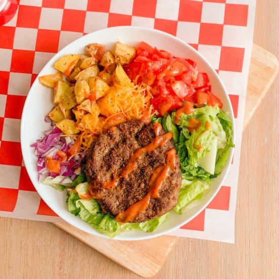 Lightened Up Cheeseburger Bowl