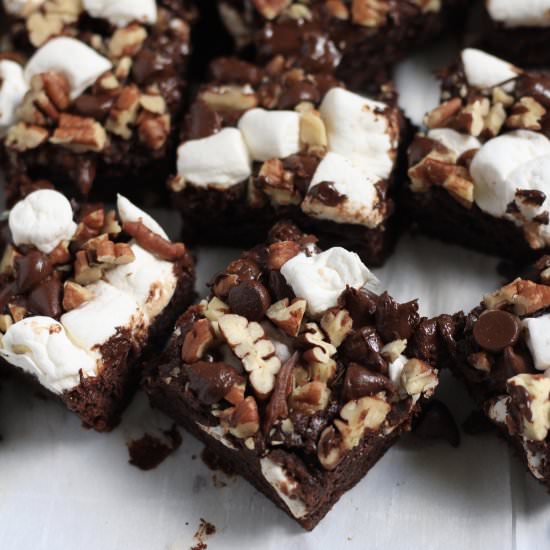 Vegan Rocky Road Brownies