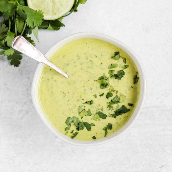 Creamy Cilantro Lime Dressing (DF)