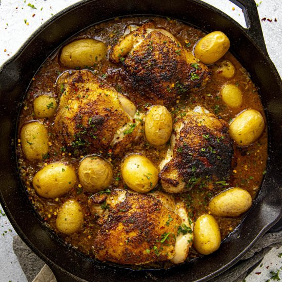 Cajun Baked Chicken Thighs