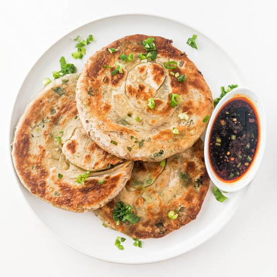 Toasted Cumin Scallion Pancakes