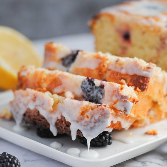 Moist Blackberry Lemon Bread