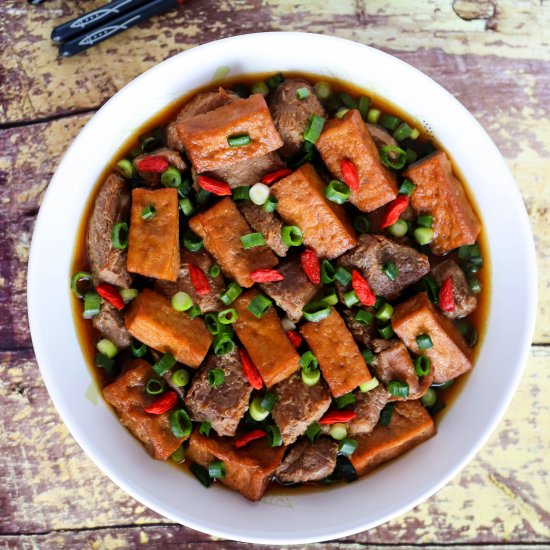 Instant Pot Braised Pork with Tofu