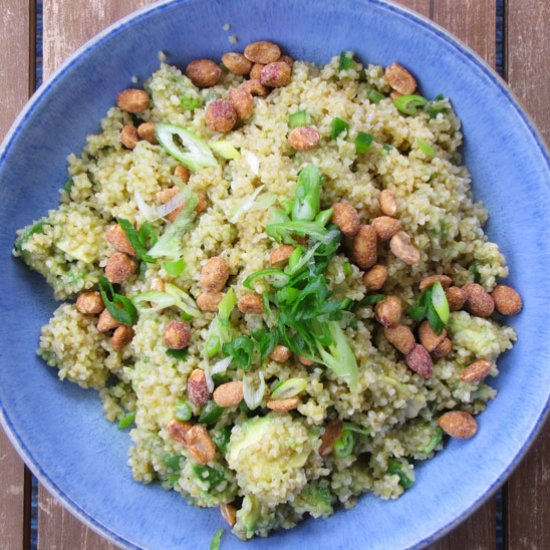 Avocado Peanut Bulgur Salad