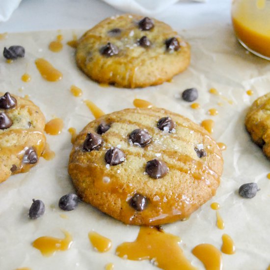 Caramel Chocolate Chip Cookies