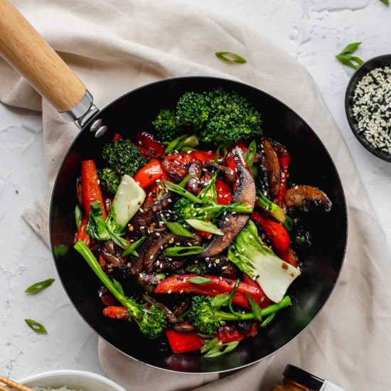 Vegan Mushroom Stir Fry