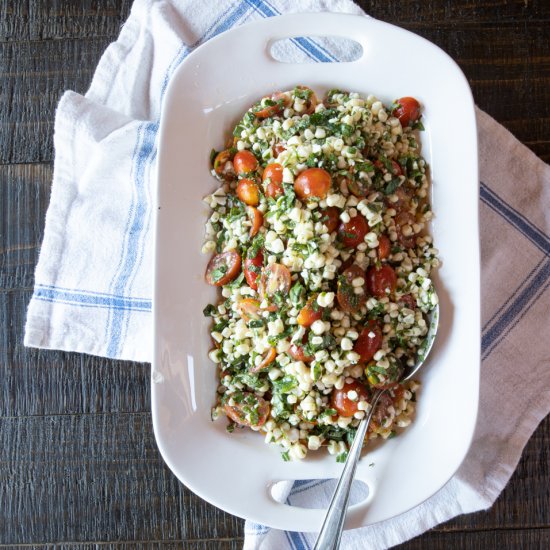 Corn and Tomato Salad (15 Minutes!)