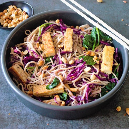 Soba noodles with tofu