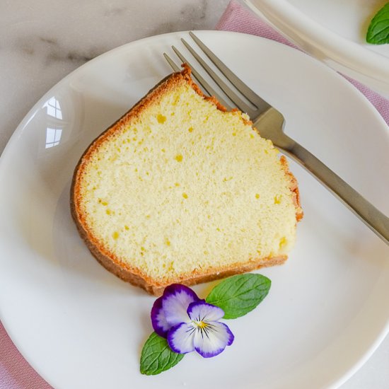 Buttermilk Almond Pound Cake