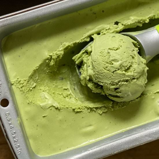 3 Ingredient Matcha Ice Cream