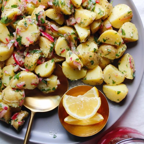 Summer Potato Salad (Mayo-free)