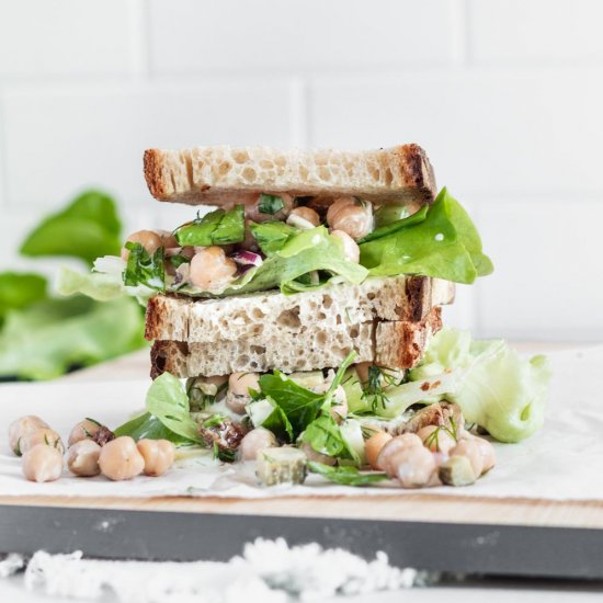 Chickpeas Salad Sandwich