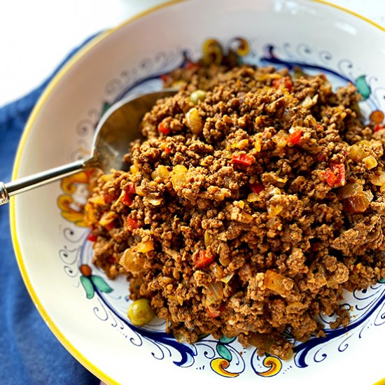 Authentic Cuban Picadillo