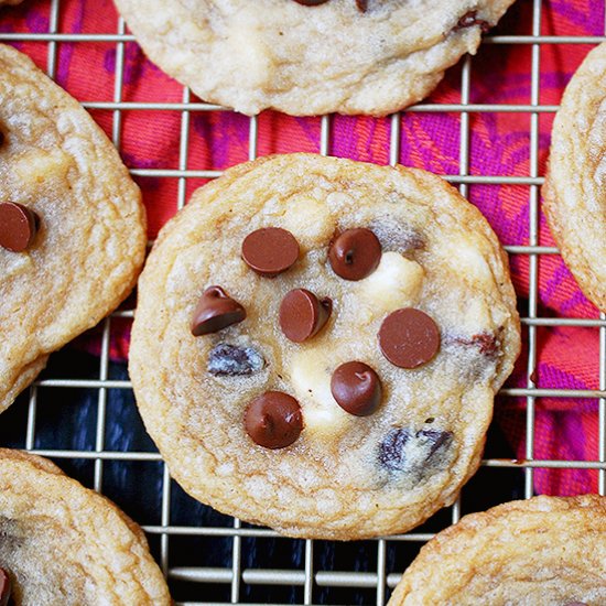 Thin & chewy chocolate chip cookies