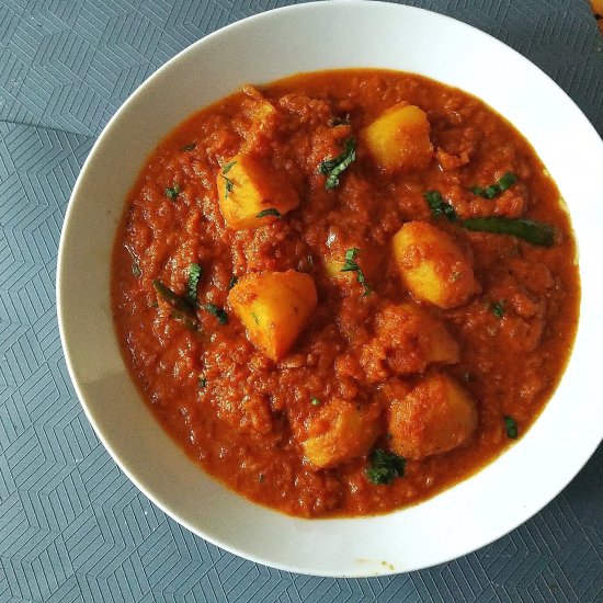 dum aloo recipe – Kashmiri aloo dum