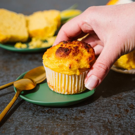 Keto Cornbread Muffins