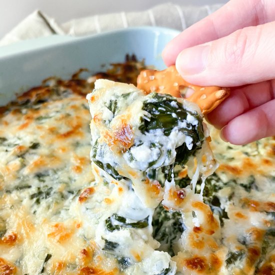 Healthier Hot Spinach Dip