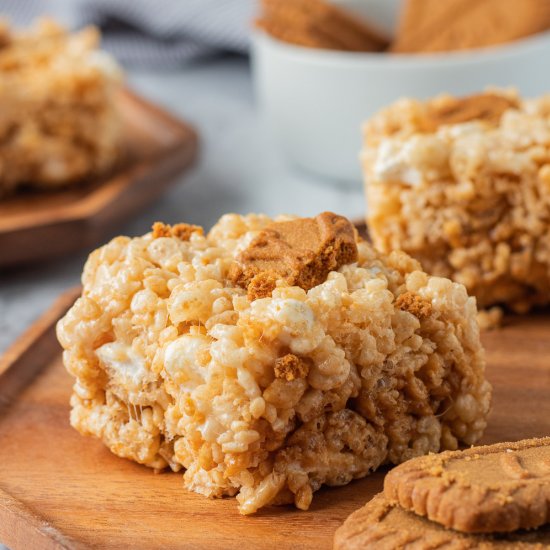 Cookie Butter Rice Krispie Treat