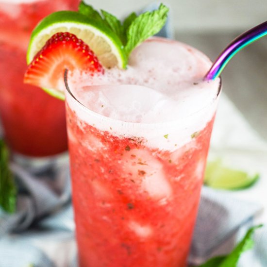 Virgin Strawberry Mint Mojito