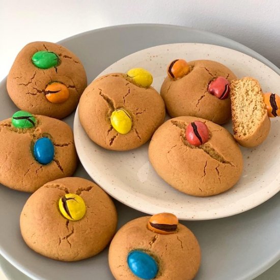 Peanut M&M Cookies from Scratch