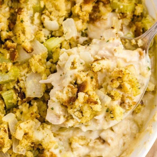 Chicken and Stuffing Casserole