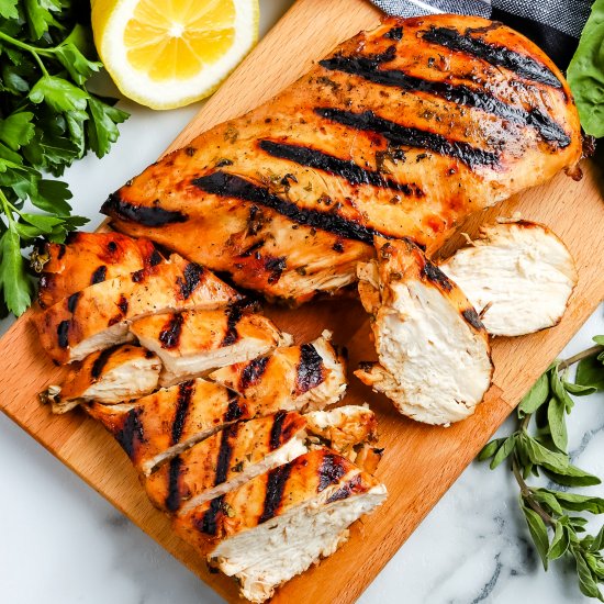 Gas Grill Chicken Breast