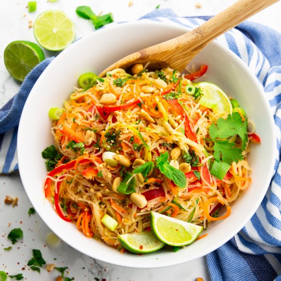 Noodle Salad with Peanut Sauce