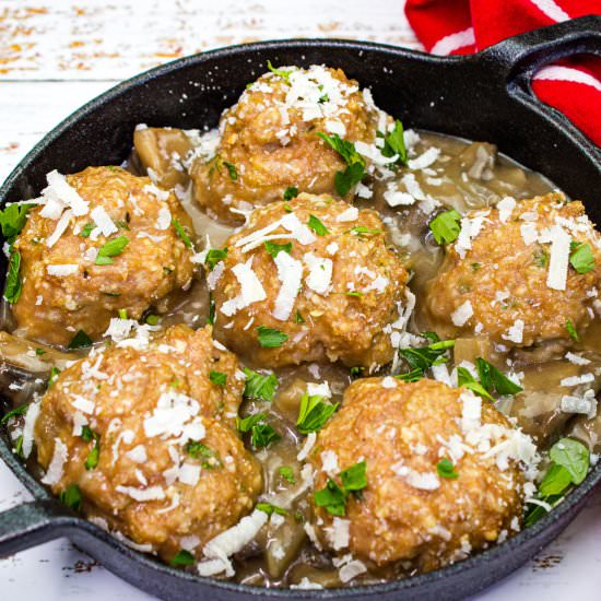 Chicken Marsala Meatballs